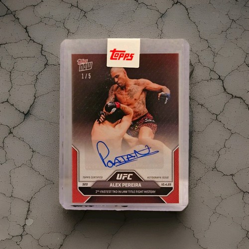 Topps now ufc alex pereira - ufc,