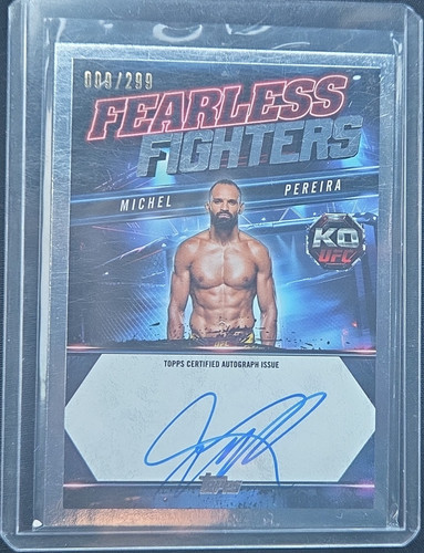Autografo topps ufc knockout - ufc,